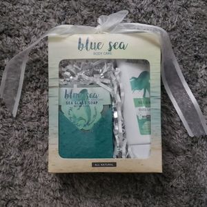 NWOT Blue sea body care soap and lotion